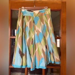 Lined,  size 4, Apt 9 skirt. Multi color